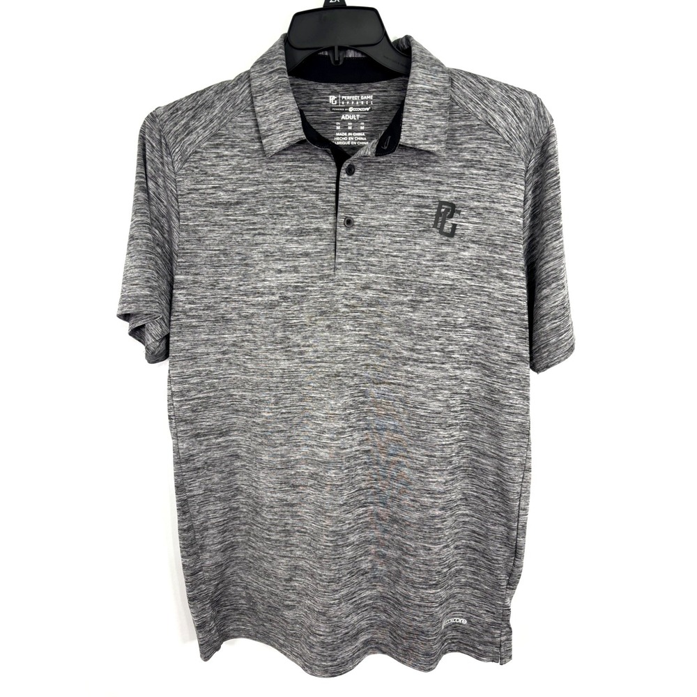 Perfect Game Apparel Men's Size M Coolcore Gray Polo Golf Shirt
